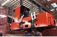 新疆兩套5噸蓄電池電機車發(fā)貨