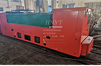 云南8噸湘潭雙駕駛室防爆蓄電池電機車運行測試