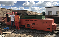 貴州湘潭12噸鋰電池電機車現(xiàn)場視頻