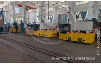 黑龍江一批定制型湘潭2.5噸鋰電池電機車及配件出口海外